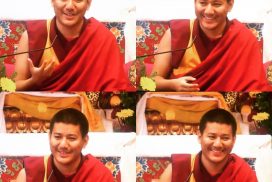 Demo Rinpoche terwijl hij lesgeeft