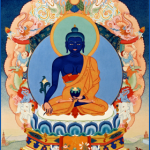 Afbeelding Thangka Medicijn Boeddha