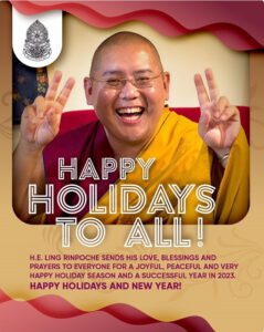 Happy Holidays and New Year van Ling Rinpoche